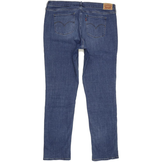 Levi's 312 Shaping Women Blue Straight Slim Stretch Jeans W35 L32
