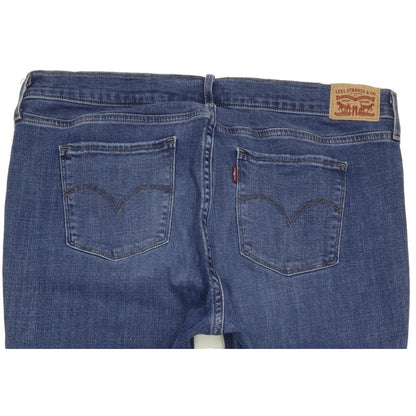Levi's 312 Shaping Women Blue Straight Slim Stretch Jeans W35 L32