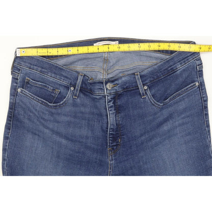 Levi's 312 Shaping Women Blue Straight Slim Stretch Jeans W35 L32
