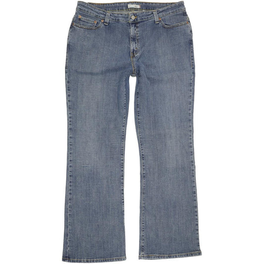 Levi's 515 Blue Bootcut Regular Stretch Jeans High Waisted W35 L31