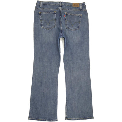 Levi's 515 Blue Bootcut Regular Stretch Jeans High Waisted W35 L31