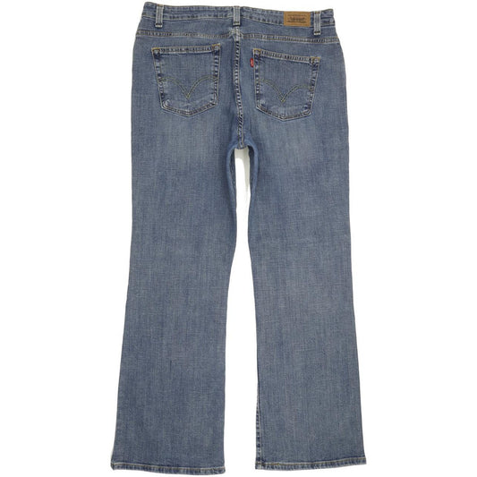Levi's 515 Blue Bootcut Regular Stretch Jeans High Waisted W35 L31