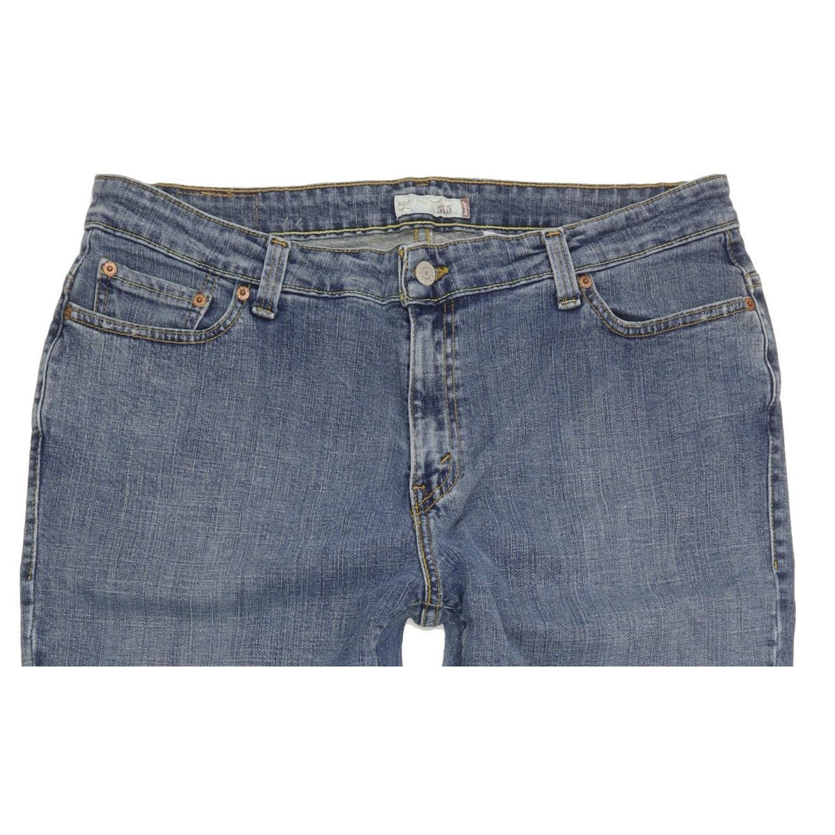 Levi's 515 Blue Bootcut Regular Stretch Jeans High Waisted W35 L31