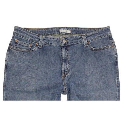 Levi's 515 Blue Bootcut Regular Stretch Jeans High Waisted W35 L31
