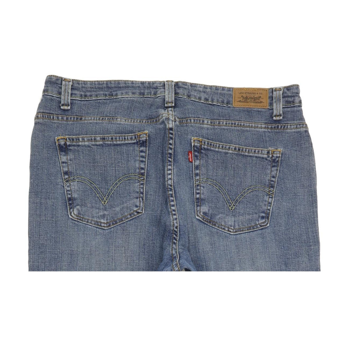 Levi's 515 Blue Bootcut Regular Stretch Jeans High Waisted W35 L31