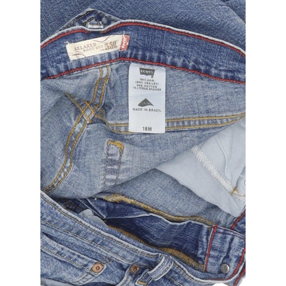 Levi's 550 Blue Bootcut Relaxed Stretch Jeans High Waisted W32 L30