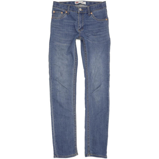 Levi's 510 Kids Blue Straight Slim Stretch Jeans W26 L31