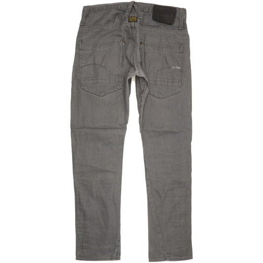 G-Star Victor Men Grey Straight Slim Jeans W33 L31