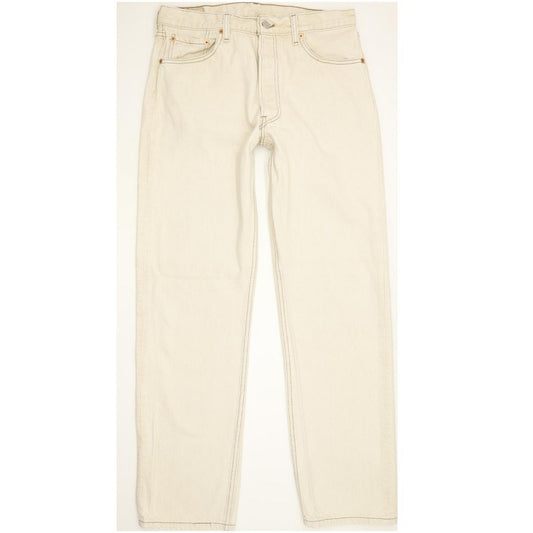 Levi's 501 Made in USA Men Beige Straight Regular Jeans W34 L32