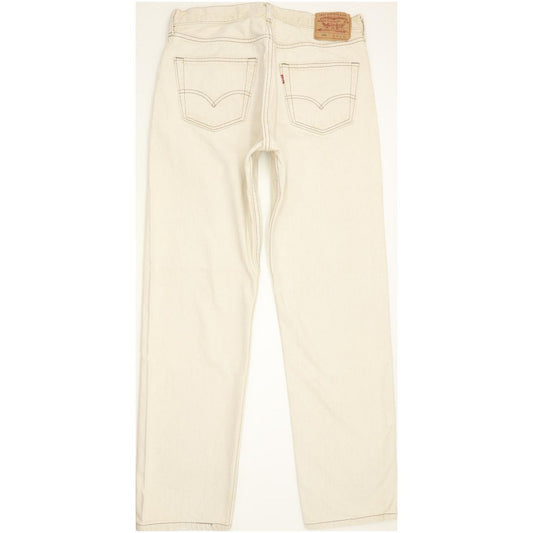 Levi's 501 Made in USA Men Beige Straight Regular Jeans W34 L32