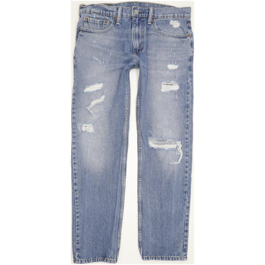 Levi's 502 Men Blue Tapered Regular Stretch Jeans W32 L29