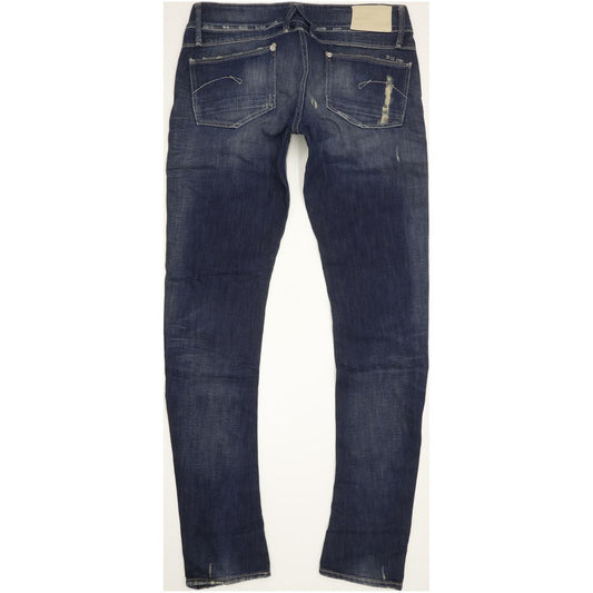 G-Star Lynn Women Blue Skinny Slim Stretch Jeans W32 L34
