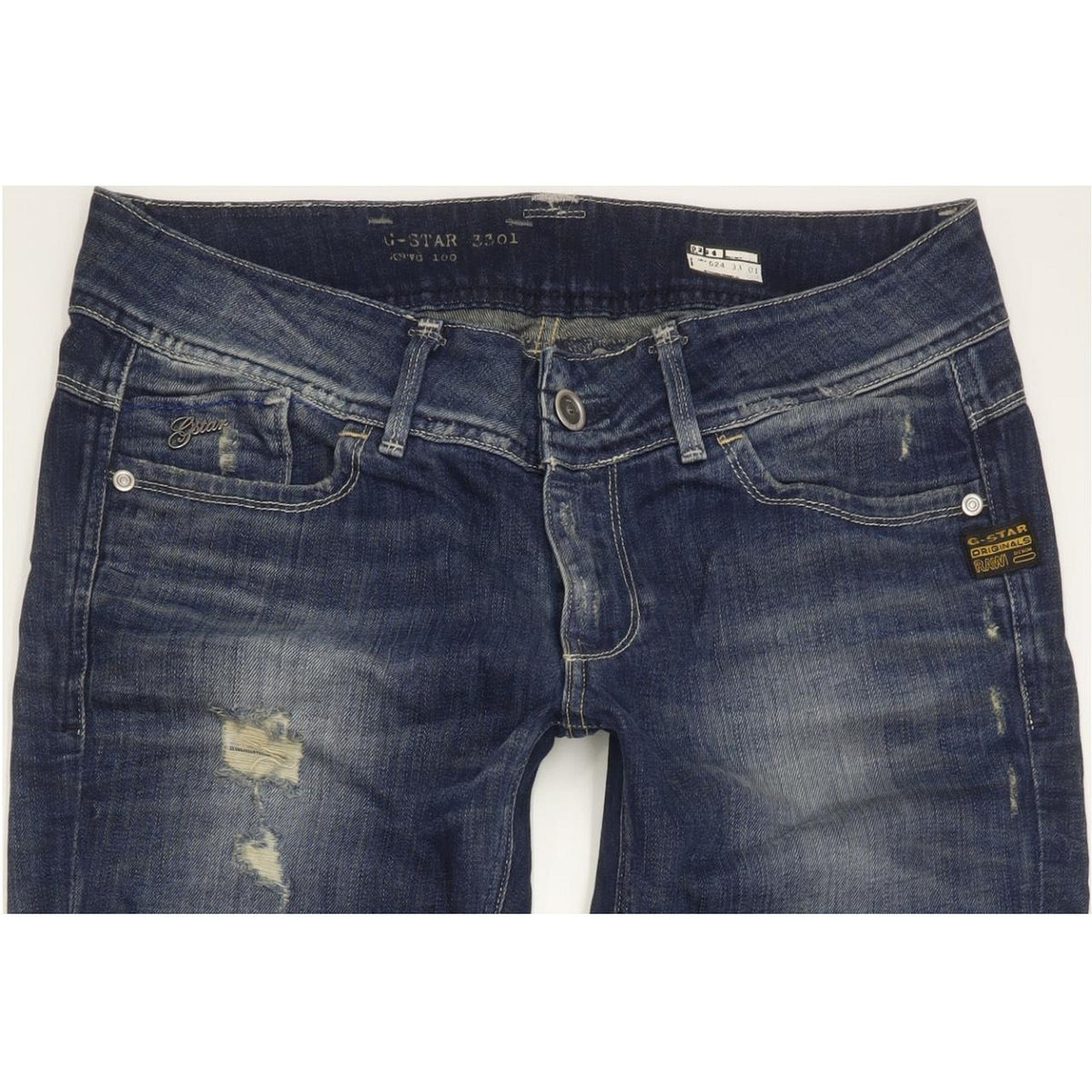 G-Star Lynn Women Blue Skinny Slim Stretch Jeans W32 L34