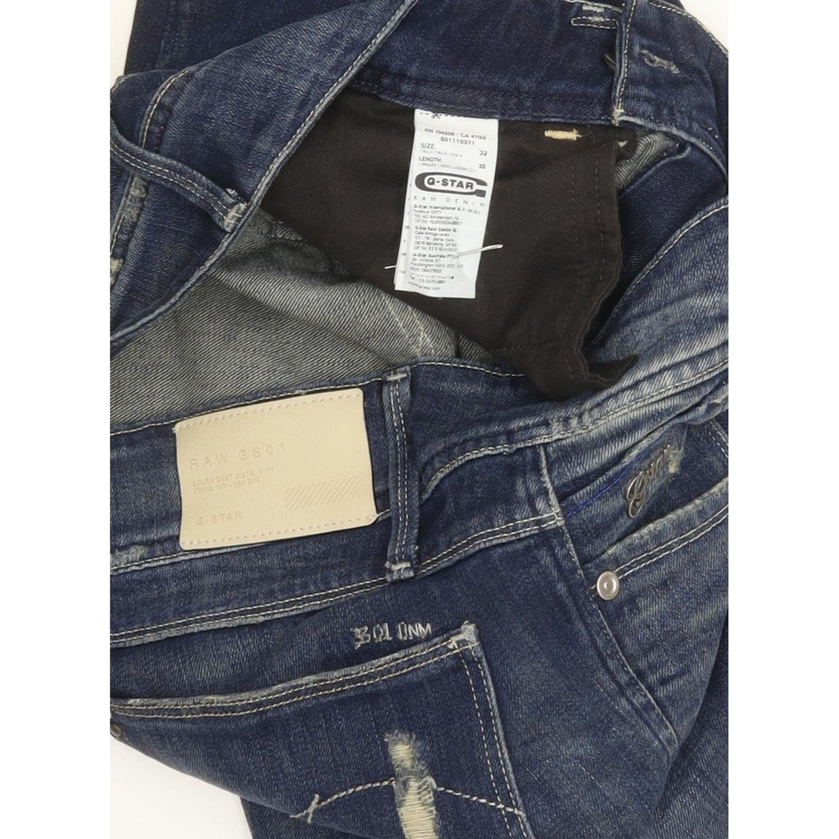 G-Star Lynn Women Blue Skinny Slim Stretch Jeans W32 L34