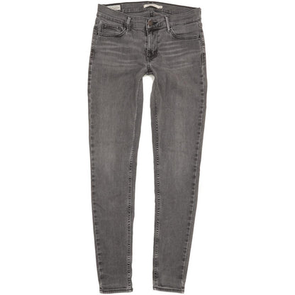 Levi's 710 Super Women Grey Skinny Slim Stretch Jeans W29 L30