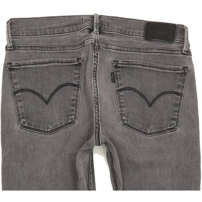 Levi's 710 Super Women Grey Skinny Slim Stretch Jeans W29 L30