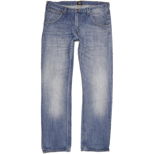Lee Zed Men Blue Straight Regular Jeans W38 L34