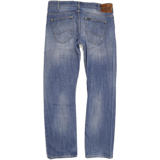 Lee Zed Men Blue Straight Regular Jeans W38 L34