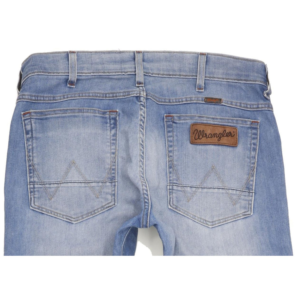 Wrangler Greensboro Men Blue Straight Regular Stretch Jeans W33 L33