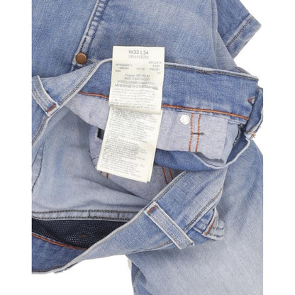 Wrangler Greensboro Men Blue Straight Regular Stretch Jeans W33 L33