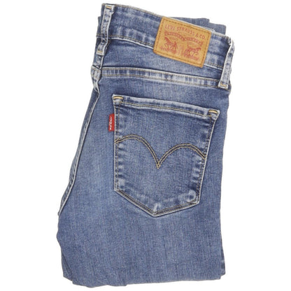 Levi's 711 Women Blue Skinny Slim Stretch Jeans W25 L30