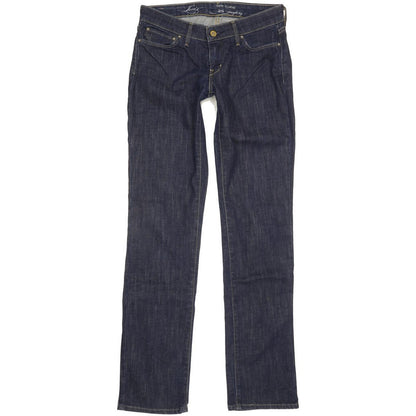 Levi's Demi Curve Women Blue Straight Slim Stretch Jeans W26 L32