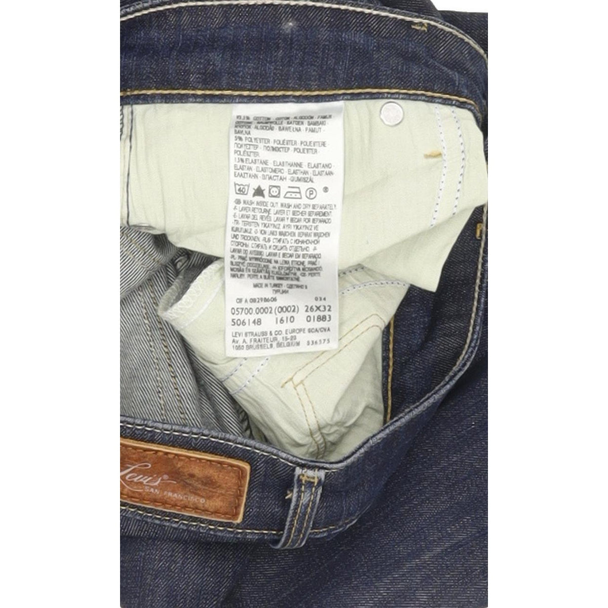 Levi's Demi Curve Women Blue Straight Slim Stretch Jeans W26 L32