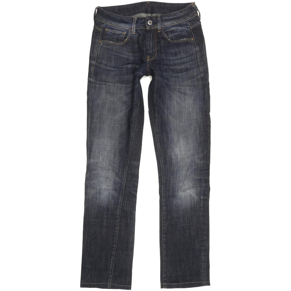 G-Star Women Blue Straight Slim Stretch Jeans W26 L30