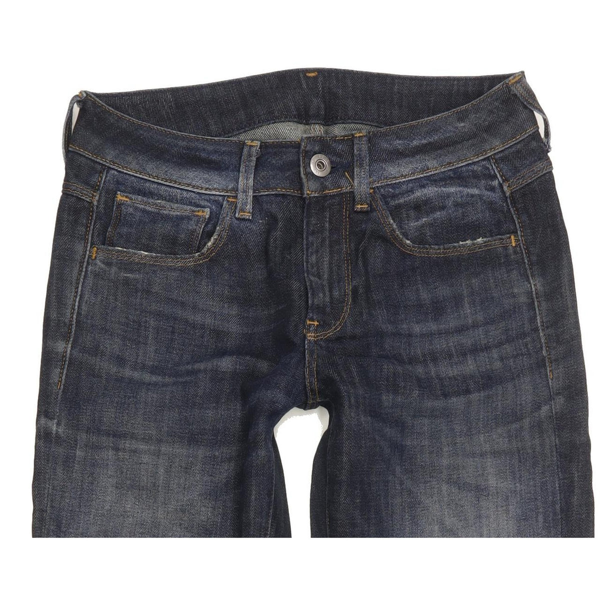 G-Star Women Blue Straight Slim Stretch Jeans W26 L30
