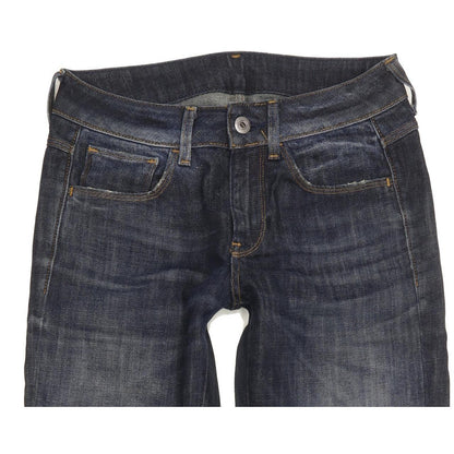 G-Star Women Blue Straight Slim Stretch Jeans W26 L30