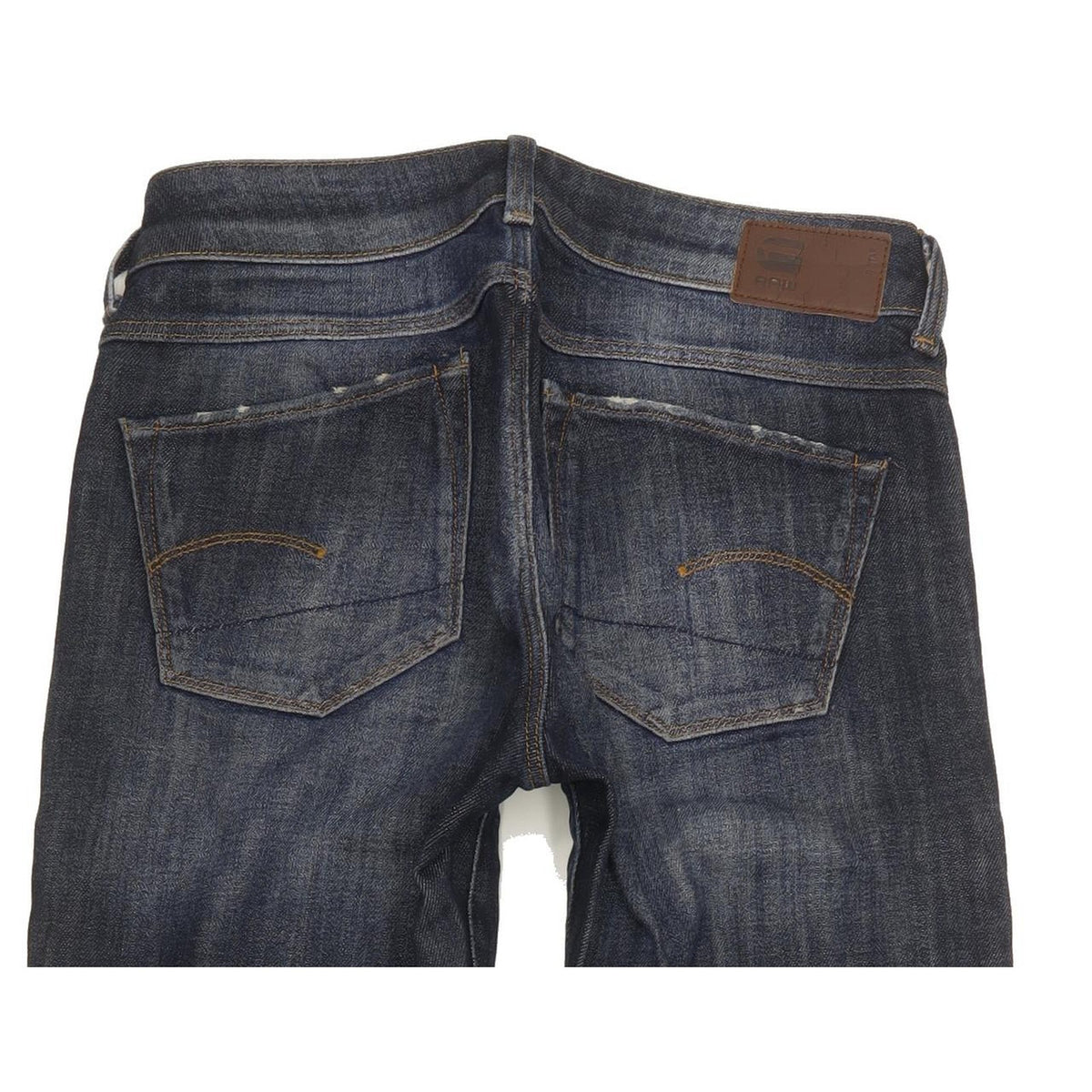 G-Star Women Blue Straight Slim Stretch Jeans W26 L30