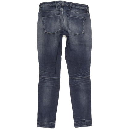 G-Star 5620 Zip Custom Women Blue Skinny Slim Stretch Jeans W29 L30