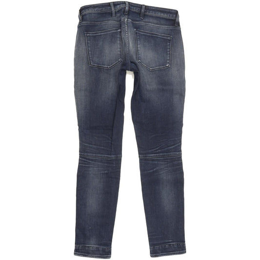 G-Star 5620 Zip Custom Women Blue Skinny Slim Stretch Jeans W29 L30