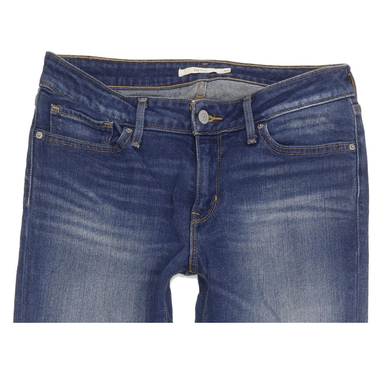 Levi's 721 Women Blue Straight Slim Stretch Jeans W29 L30