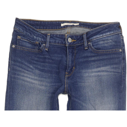 Levi's 721 Women Blue Straight Slim Stretch Jeans W29 L30