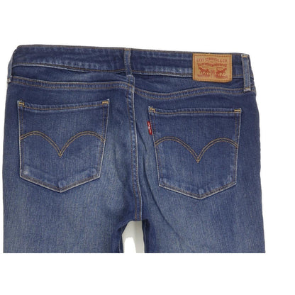 Levi's 721 Women Blue Straight Slim Stretch Jeans W29 L30