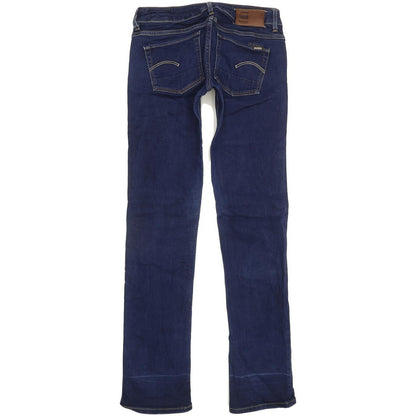 G-Star 3301 Women Blue Straight Slim Stretch Jeans W26 L30