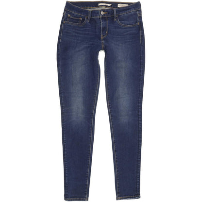 Levi's 710 Super Women Blue Skinny Slim Stretch Jeans W29 L30