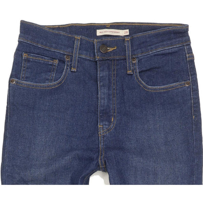 Levi's Mile Blue Skinny Slim Stretch Jeans High Waisted W28 L32