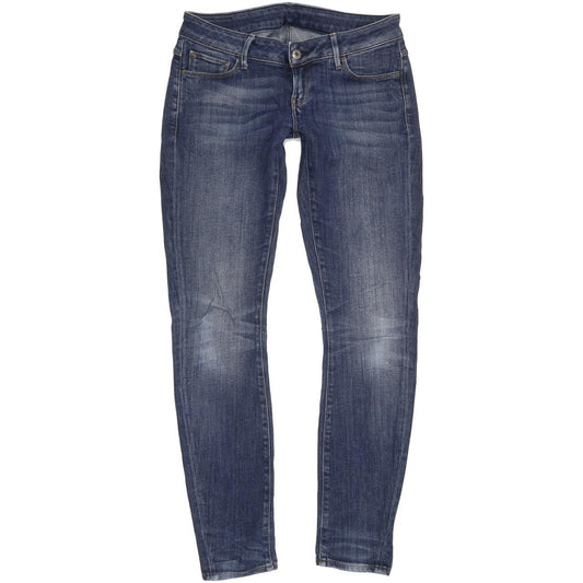 G-Star 3301 Deconst Women Blue Skinny Slim Stretch Jeans W29 L31