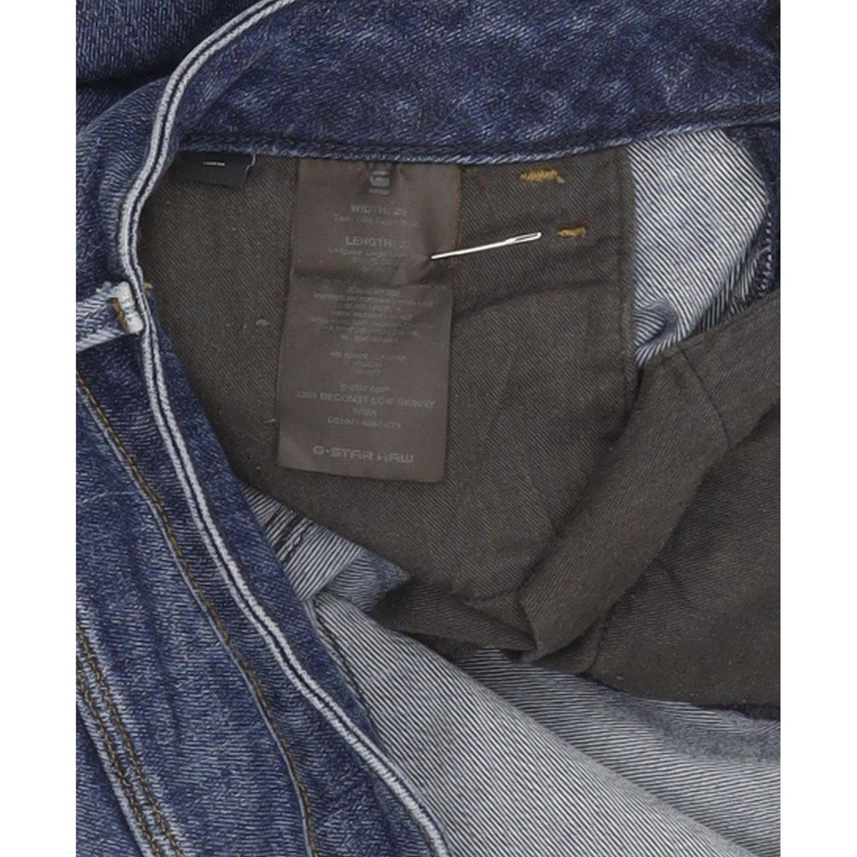 G-Star 3301 Deconst Women Blue Skinny Slim Stretch Jeans W29 L31