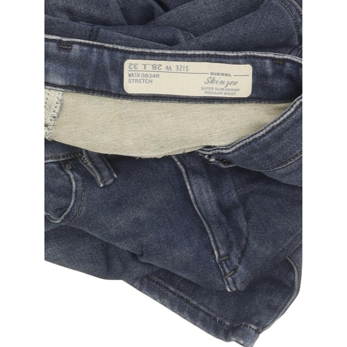 Diesel Skinzee 0834R Women Blue Skinny Slim Stretch Jeans W28 L32
