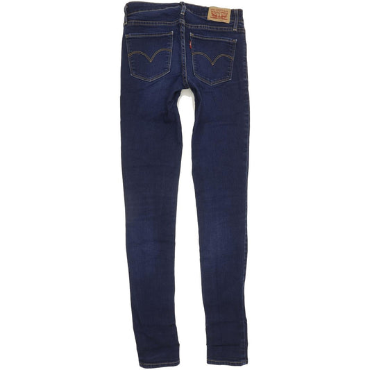 Levi's 711 Women Blue Skinny Slim Stretch Jeans W26 L32