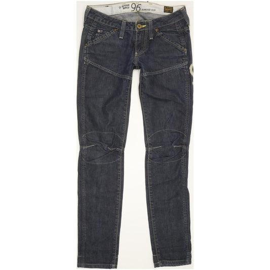G-Star Elwood Heritage Women Blue Straight Slim Jeans W27 L31