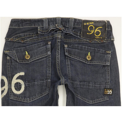 G-Star Elwood Heritage Women Blue Straight Slim Jeans W27 L31