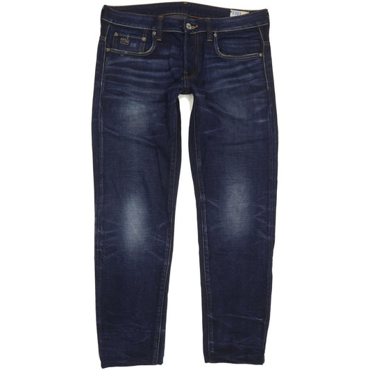 G-Star 3301 Men Blue Tapered Slim Jeans W31 L29