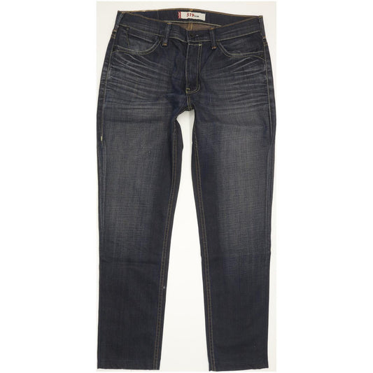 Levi's 519 Women Blue Straight Slim Stretch Jeans W33 L29
