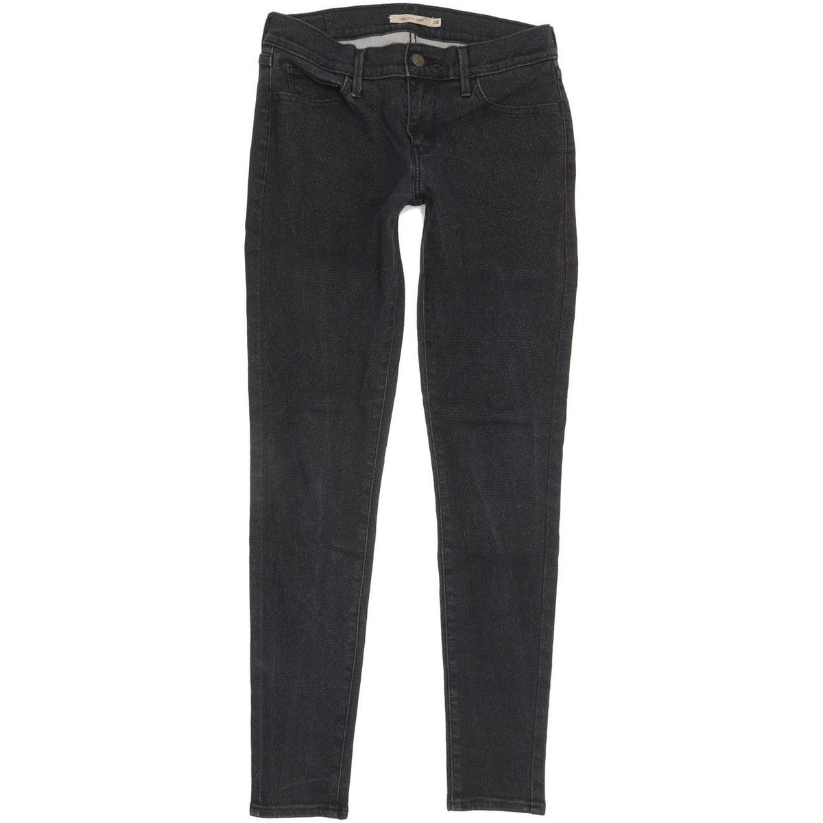 Levi's 710 Super Women Black Skinny Slim Stretch Jeans W28 L29