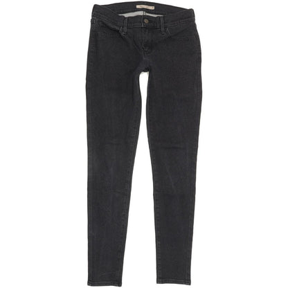 Levi's 710 Super Women Black Skinny Slim Stretch Jeans W28 L29