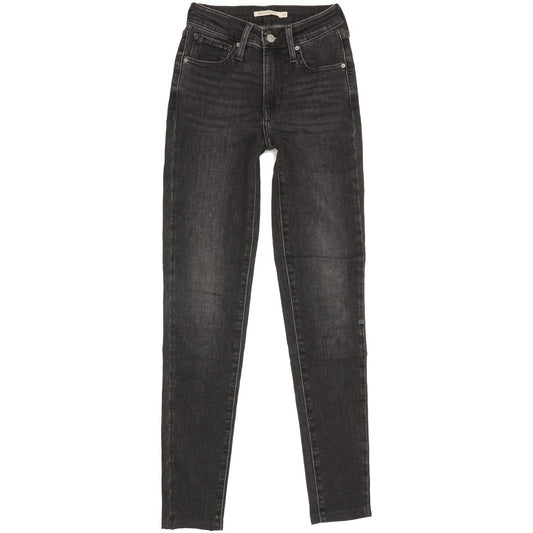 Levi's 721 Women Black Skinny Slim Stretch Jeans W23 L29